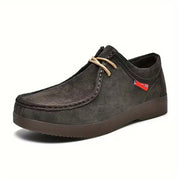 Casual schoenen van varkensleer met antislip rubberen zool