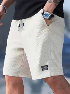 Casual shorts met trekkoord taille en zijzakken
