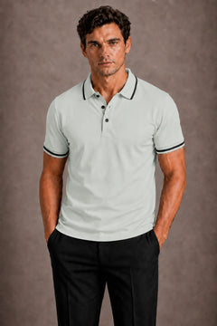 Polo met contrastdetails