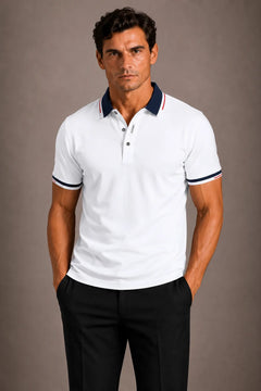 Polo met contrastdetails