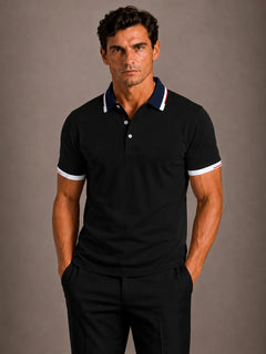 Polo met contrastdetails
