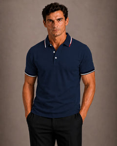 Polo met contrastdetails