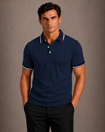 Polo met contrastdetails