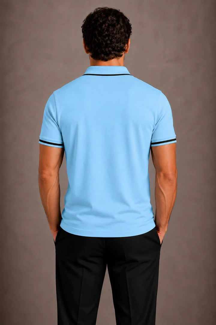 Polo met contrastdetails