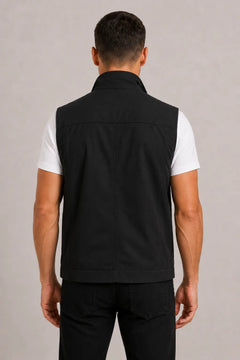 Bodywarmer met hoge kraag