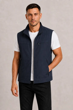 Bodywarmer met hoge kraag