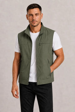 Bodywarmer met hoge kraag