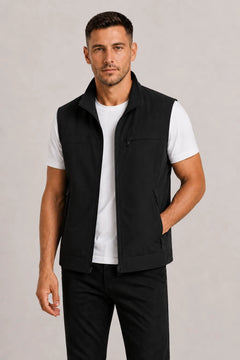 Bodywarmer met hoge kraag