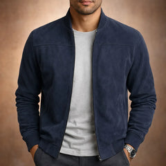 Bomberjack met suede-look