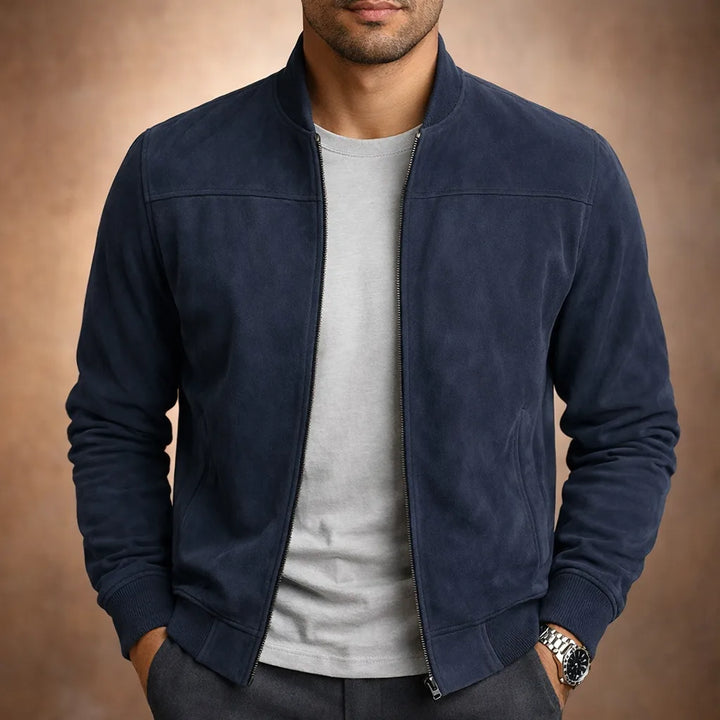 Bomberjack met suede-look