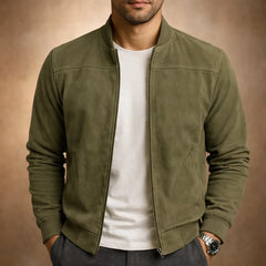 Bomberjack met suede-look