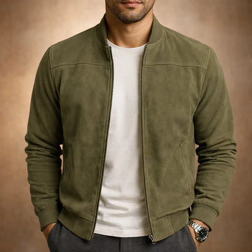 Bomberjack met suede-look