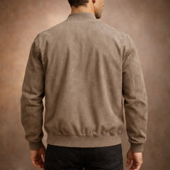Bomberjack met suede-look