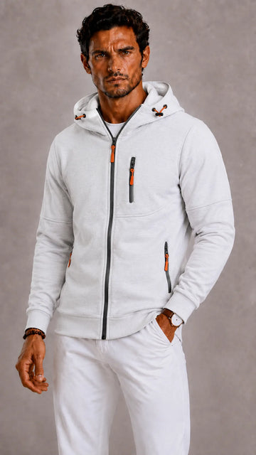Hoodie met rits en capuchon