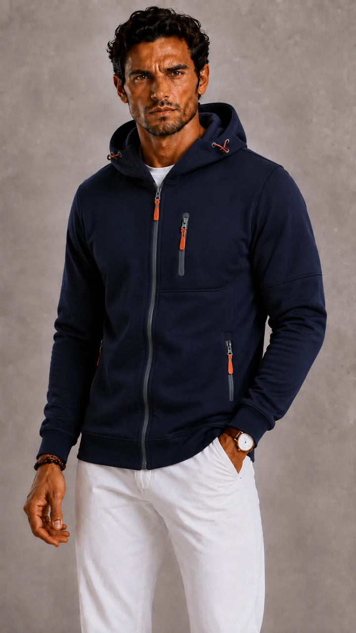 Hoodie met rits en capuchon