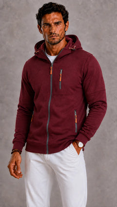 Hoodie met rits en capuchon