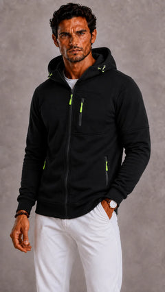 Hoodie met rits en capuchon