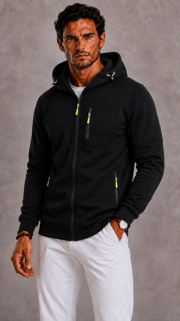 Hoodie met rits en capuchon