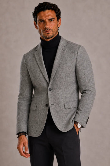 Slim fit blazer met notch lapel
