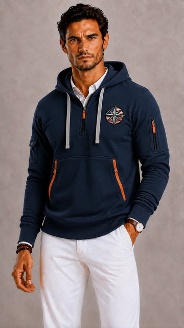 Hoodie met kangaroo pocket