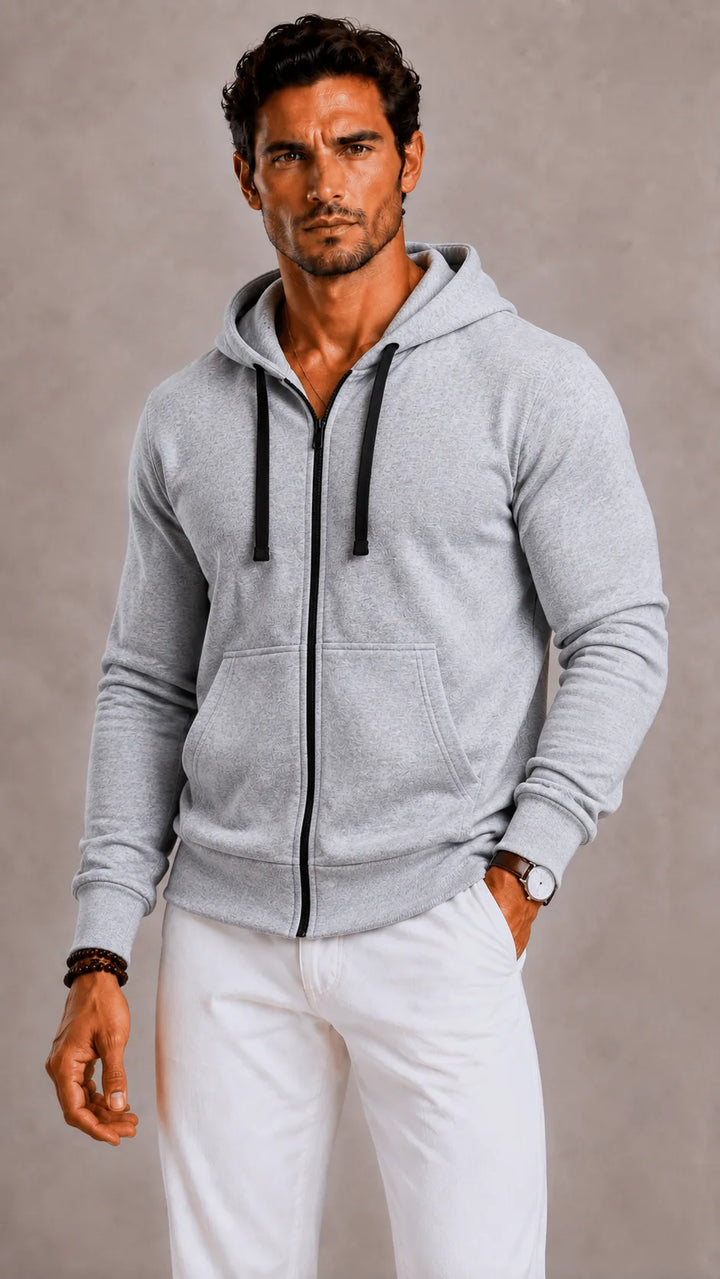 Hoodie met rits en capuchon