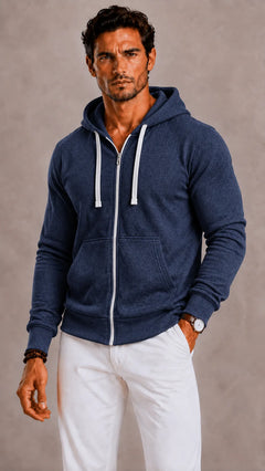 Hoodie met rits en capuchon