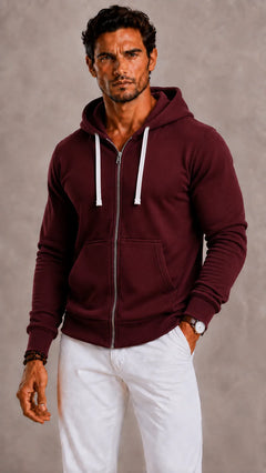 Hoodie met rits en capuchon