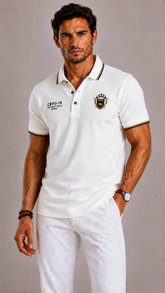Polo met geborduurd crest