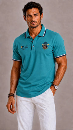 Polo met geborduurd crest