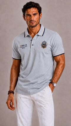 Polo met geborduurd crest