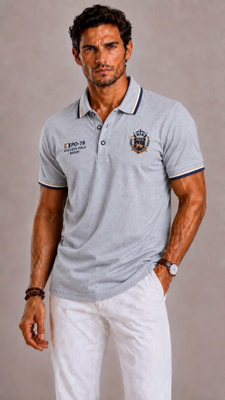 Polo met geborduurd crest