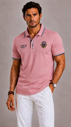 Polo met geborduurd crest