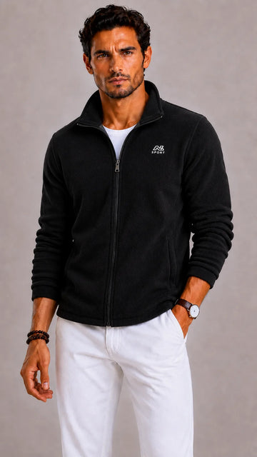 Fleece vest met full zip