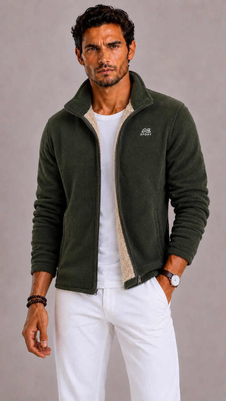 Fleece vest met full zip