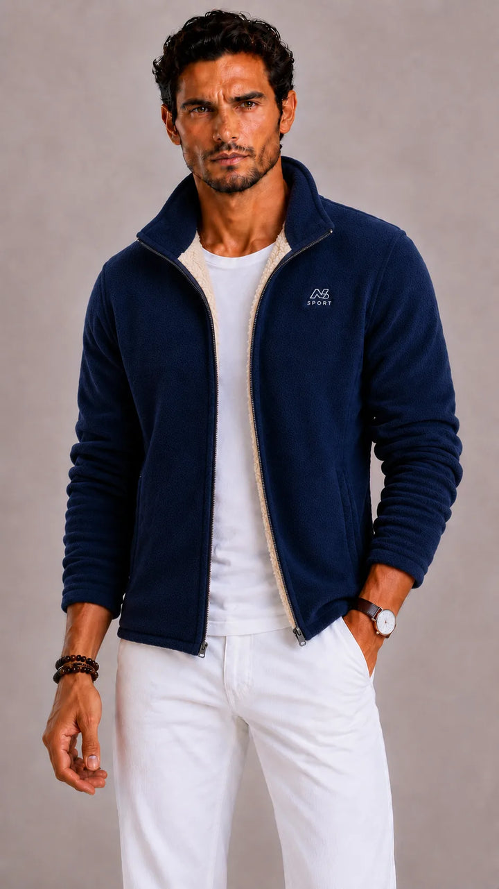 Fleece vest met full zip