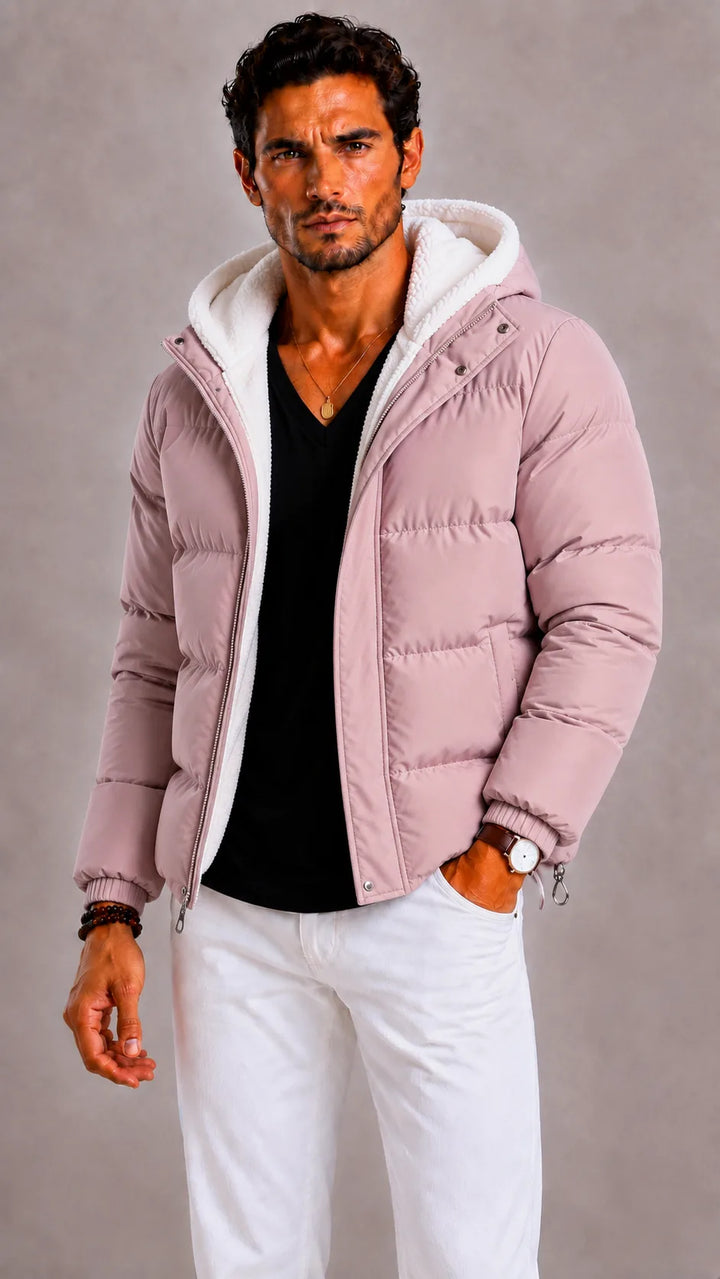 Puffer jacket met capuchon