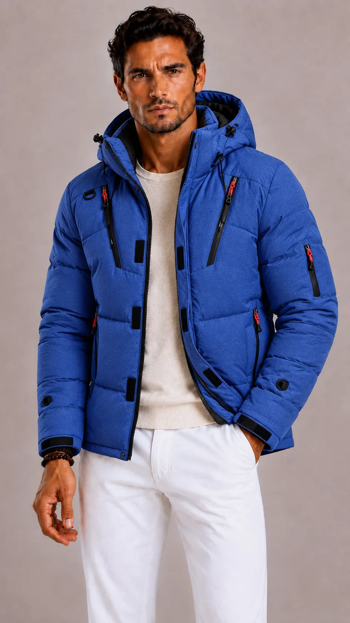 Puffer jacket met capuchon