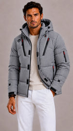 Puffer jacket met capuchon