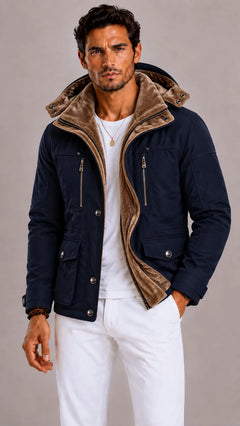 Parka met functionele zakken