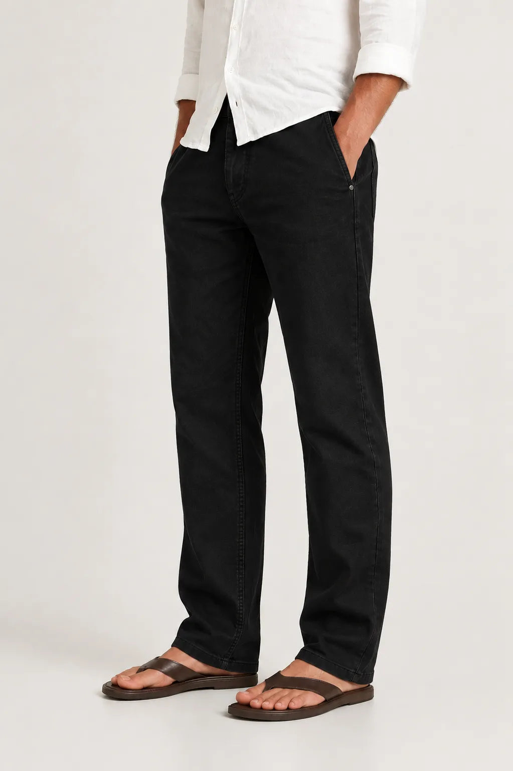 Straight jeans met vijf-pocket design