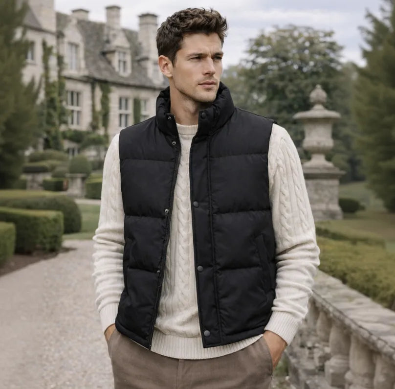 Bodywarmer met quilted design