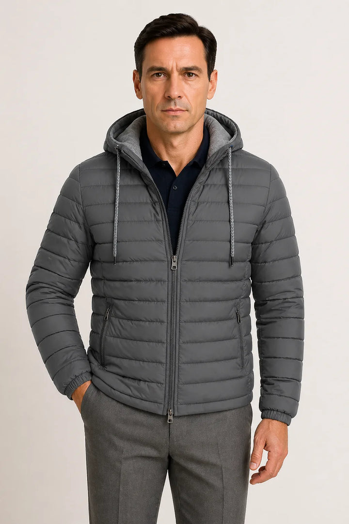 Puffer jacket met capuchon