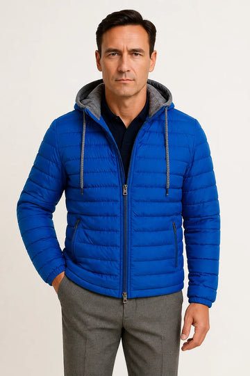 Puffer jacket met capuchon