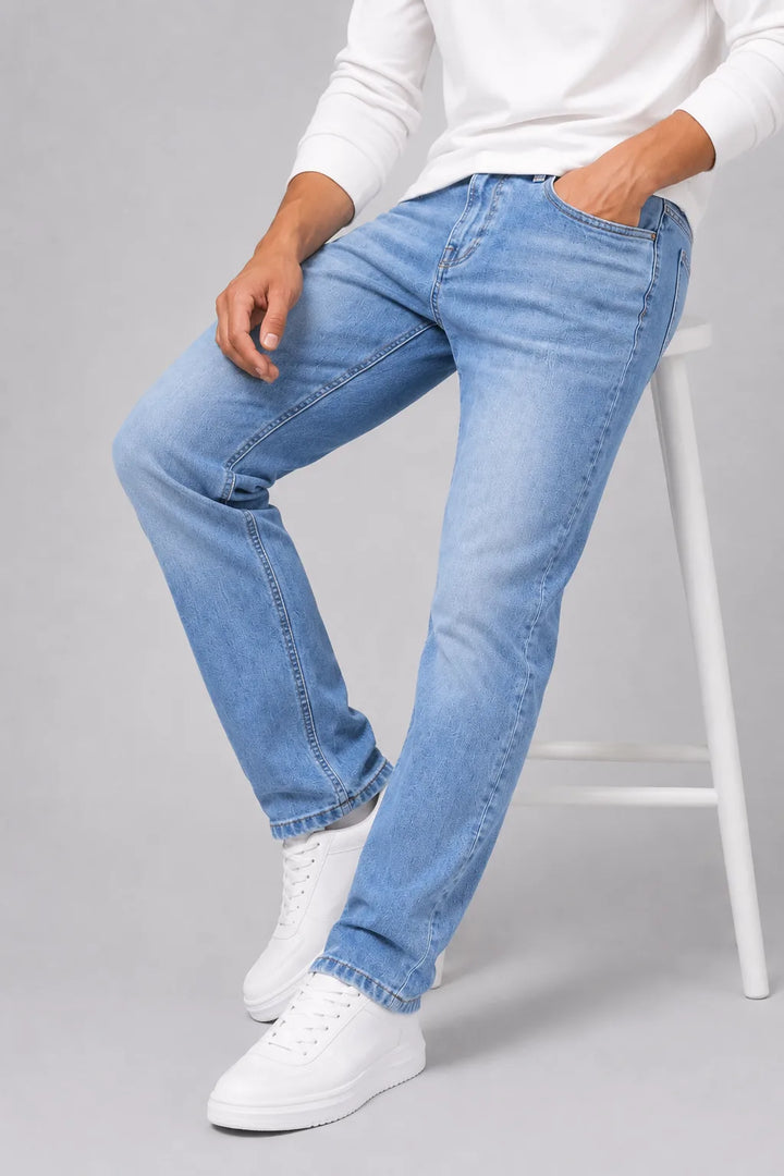 Straight jeans met vijf-pocket design