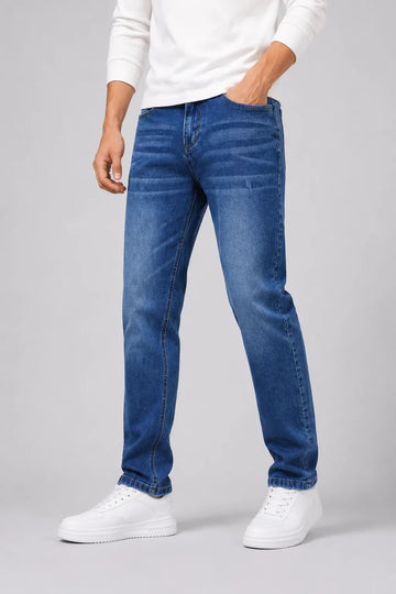 Straight jeans met vijf-pocket design