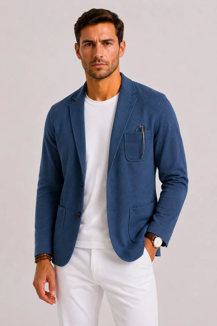 Slim fit blazer met notched lapel