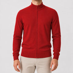 Cardigan met stand collar