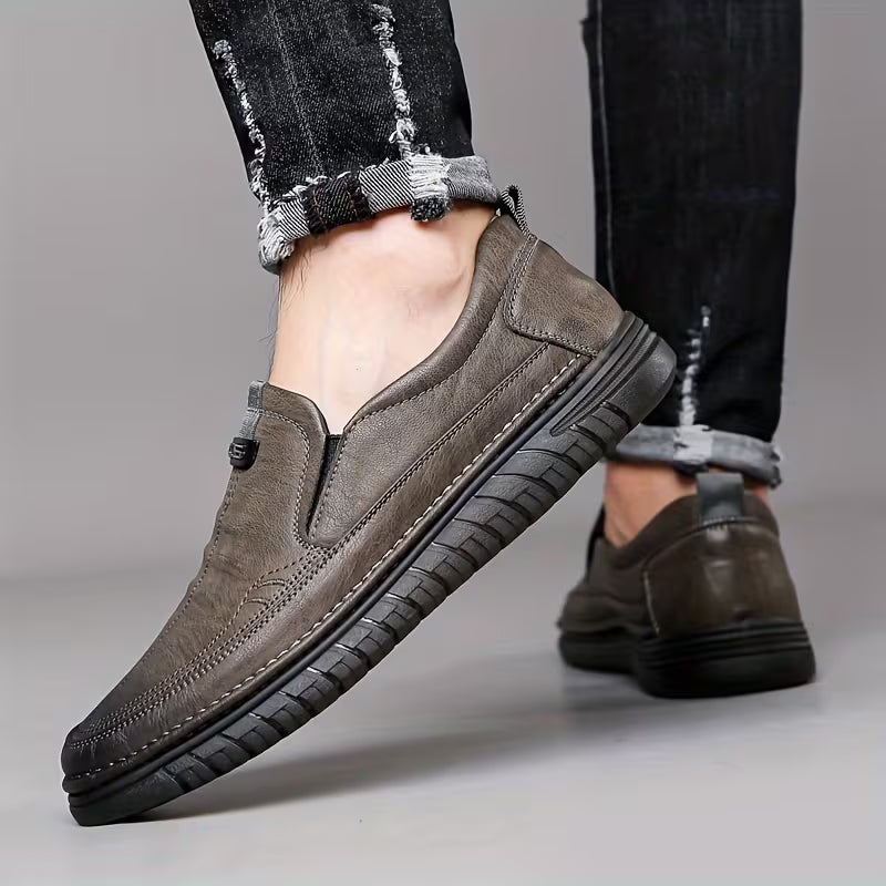 Comfortabele loafers met antislip zool