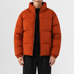 Puffer jacket met hoge kraag