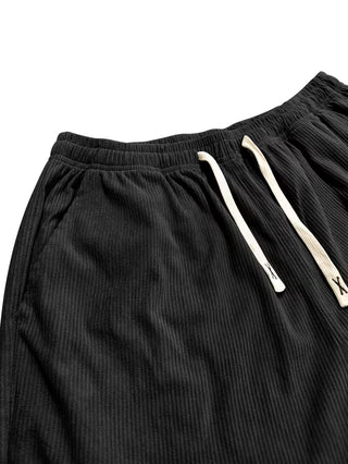 Corduroy broek met losse pasvorm en rechte pijpen